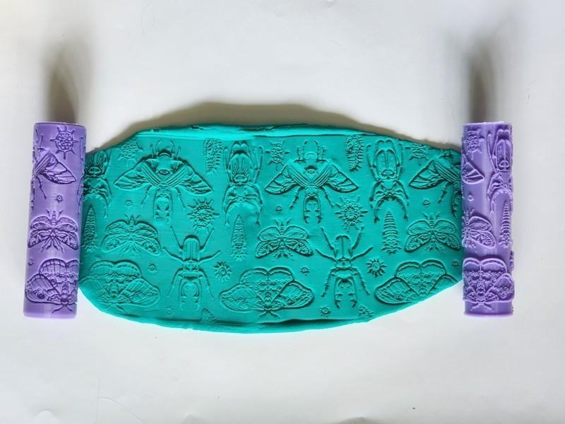 Hayvan Figürlü Desenli Kurabiye ve Seramik Hamur Şekillendirici Merdane | Craftelle 3D Kurabiye Kalıbı