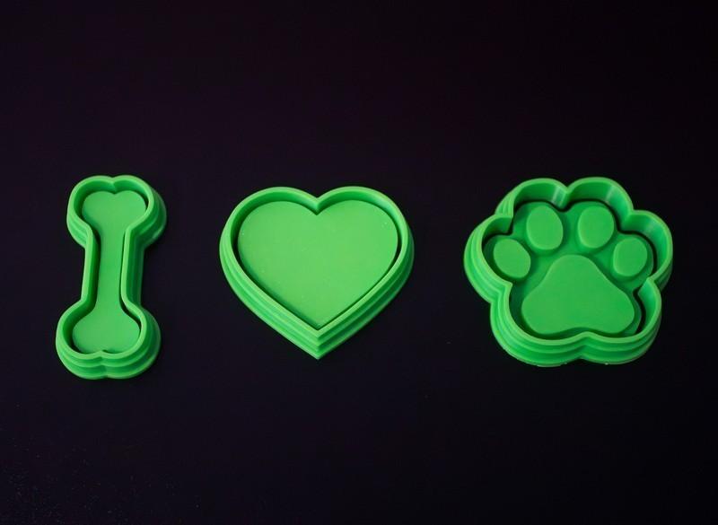 I Love Dogs Temalı Özel Tasarım Kurabiye ve Hamur Kalıp Seti Görsel 2