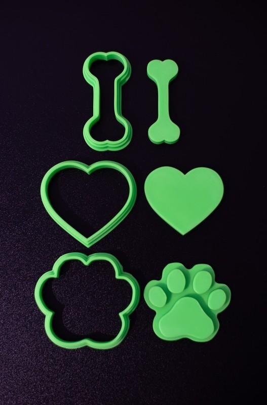 I Love Dogs Temalı Özel Tasarım Kurabiye ve Hamur Kalıp Seti Görsel 6