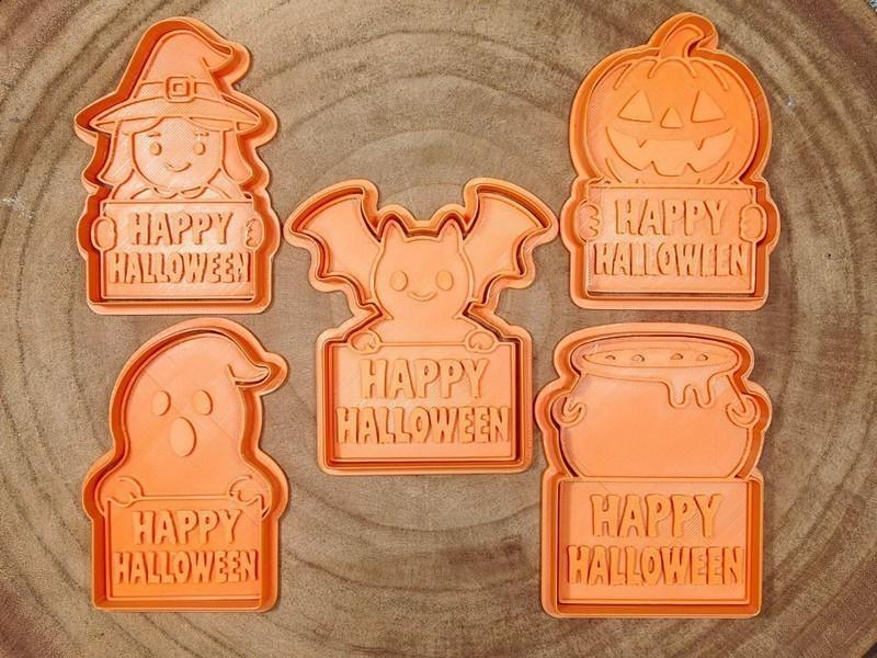 5’li Halloween Temalı Özel Tasarım Kurabiye ve Hamur Kalıbı Seti Görsel 2