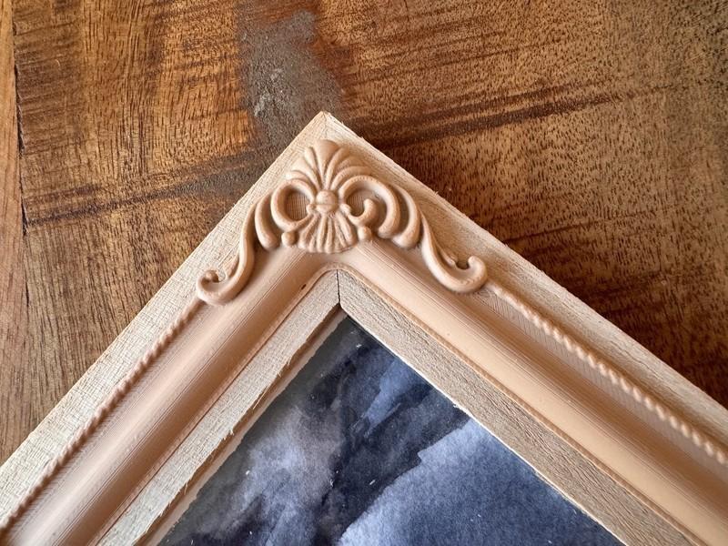 Barok Vintage Çerçeve Süsü - Özel Tasarım Dekoratif 3D Duvar Aksesuarı Görsel 3