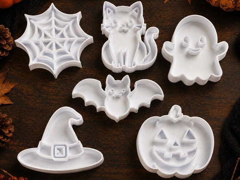 6'lı Halloween Temalı Özel Tasarım Kurabiye ve Hamur Kalıbı Seti Görsel 2