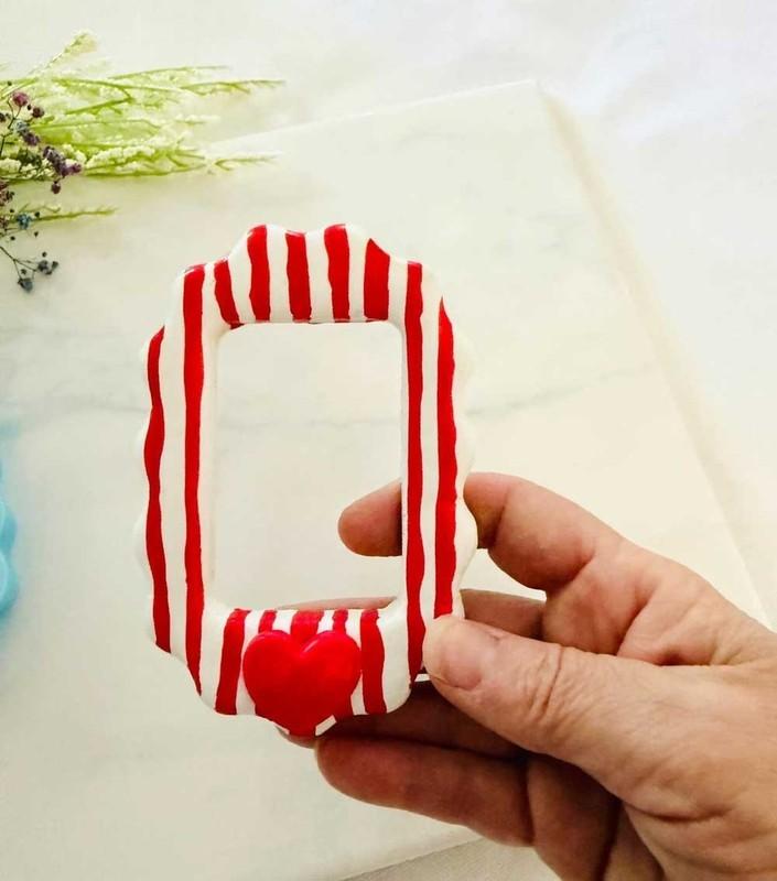 Polimer Kil Çerçeve Kesici Seti | Mini Fotoğraf Çerçevesi Kalıbı | Seramik Kil Aleti Görsel 8