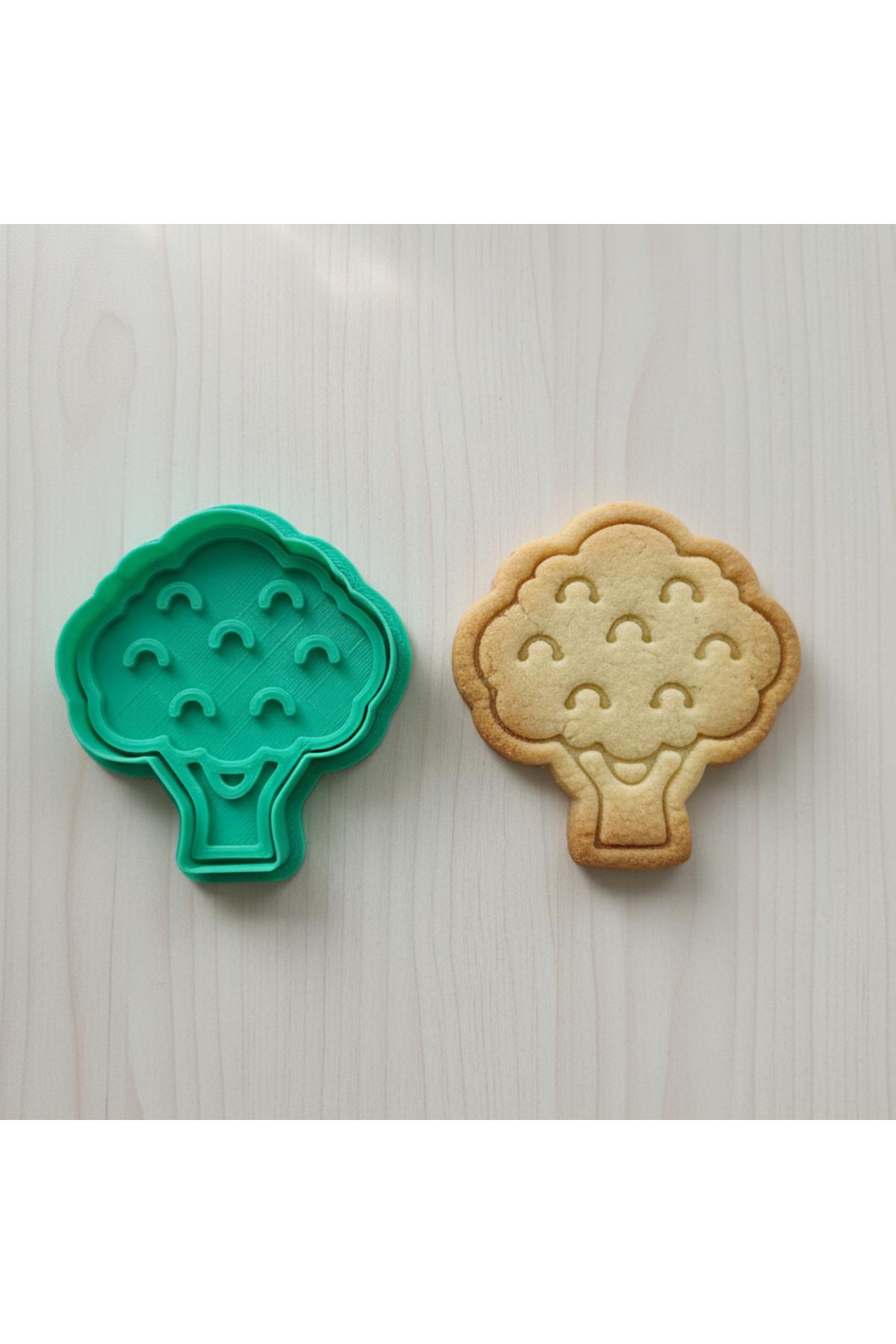 Sevimli Yeşil Plastik Yapraklı Ağaç Kurabiye Kalıbı - Çocuklar için Eğlenceli, Gıda Uyumlu | Craftelle 3D Kurabiye Kalıbı