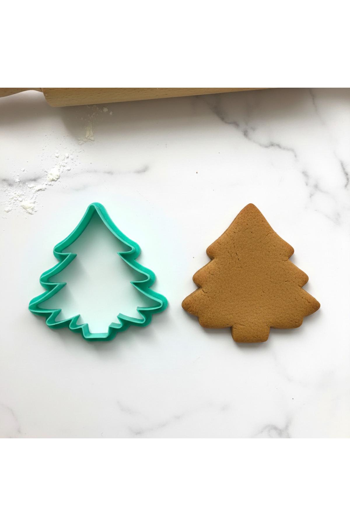 Çok Amaçlı Çam Ağacı Hamur Kesici | Kurabiye, Kil ve Pasta Süslemeleri İçin | Craftelle 3D Kurabiye Kalıbı