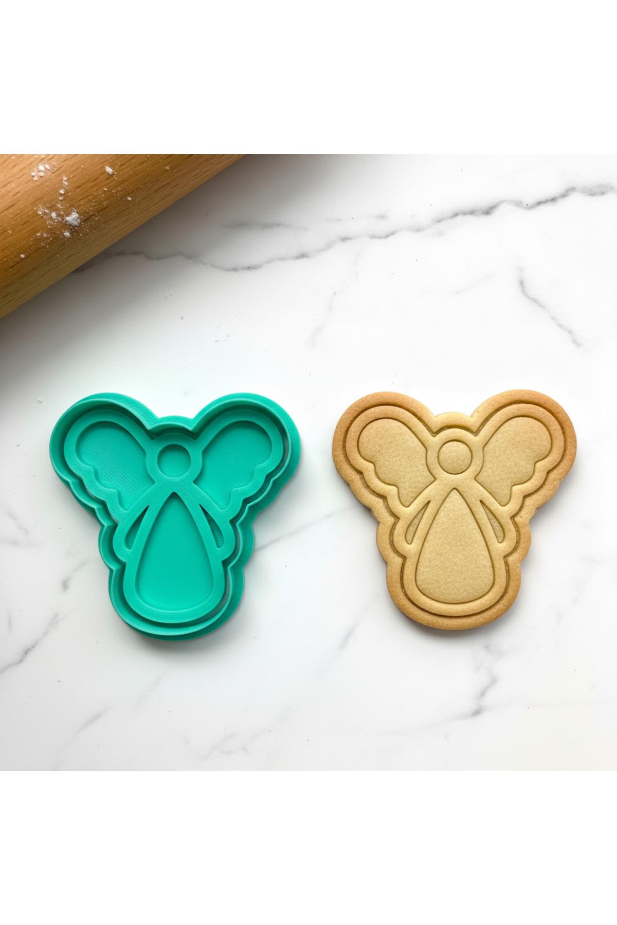 Zarif Melek Figürlü Kurabiye Kalıbı | Yeni Yıl, Mevlit ve Baby Shower İçin | Craftelle 3D Kurabiye Kalıbı