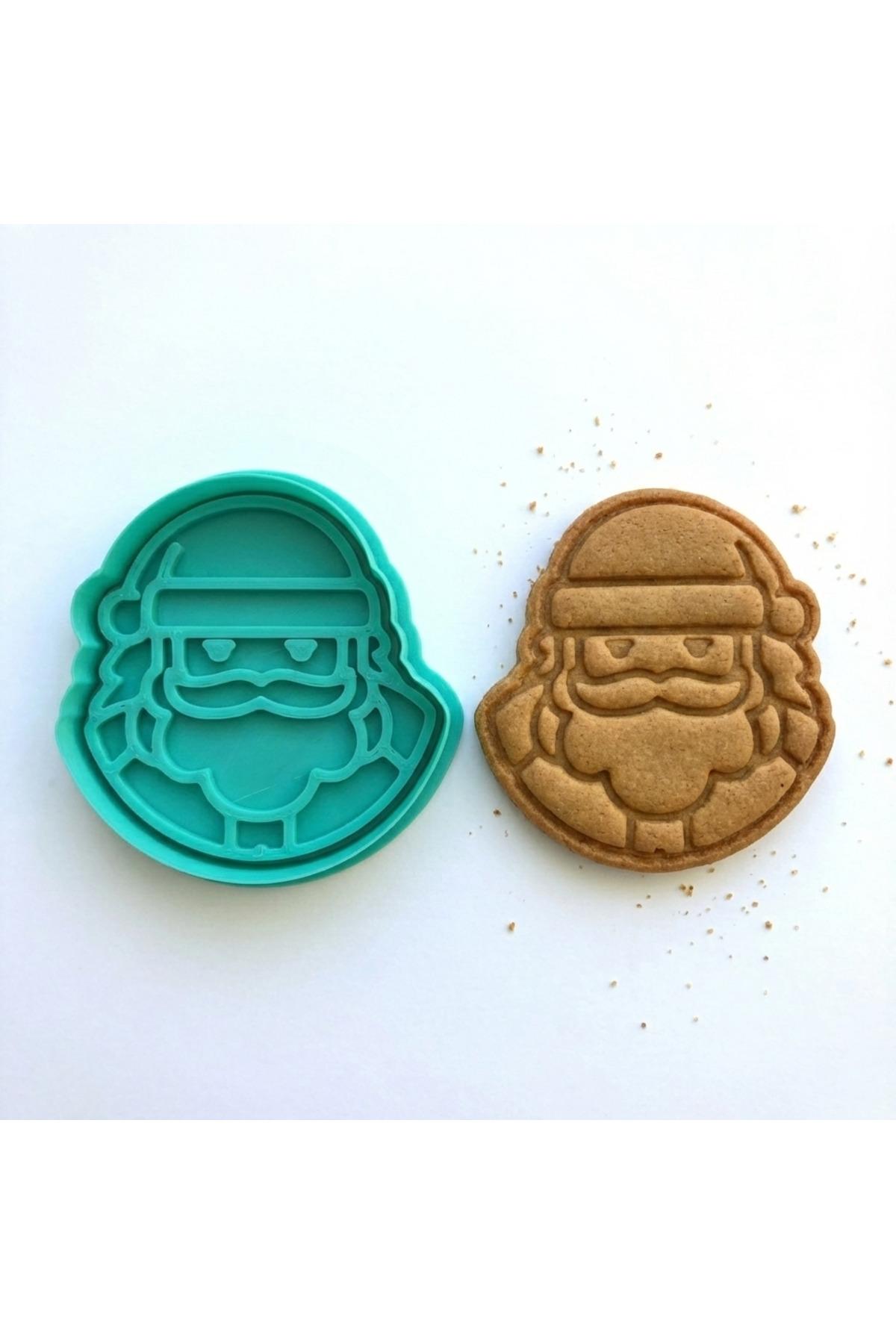 Noel Baba Kurabiye Kalıbı ve Damga Seti | Yılbaşı Figürü | Şeker Hamuru, Kil Şekillendirici | Craftelle 3D Kurabiye Kalıbı