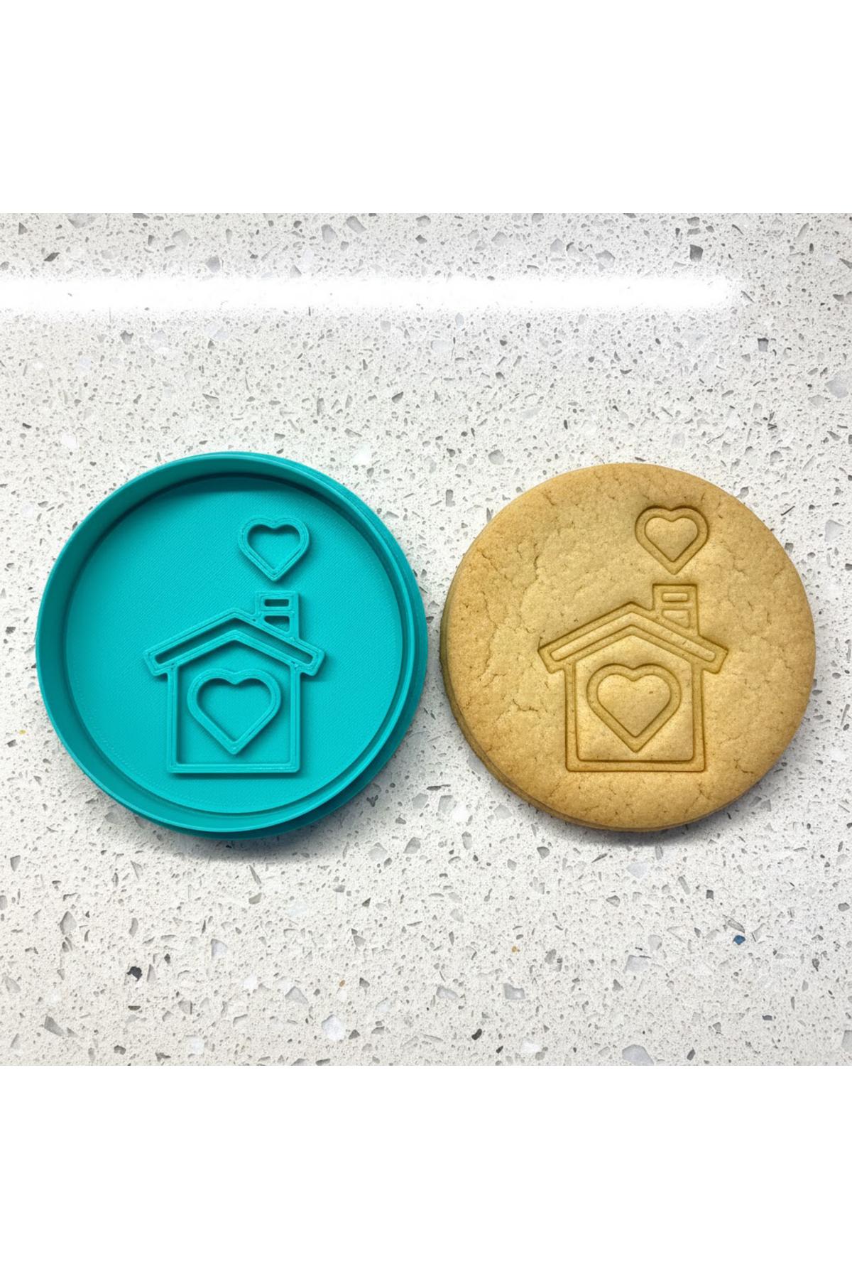 Sevgi Dolu Yuva Figürlü Kurabiye Kalıbı | Hamur, Kil ve Şeker Hamuru Şekillendirici | Craftelle 3D Kurabiye Kalıbı